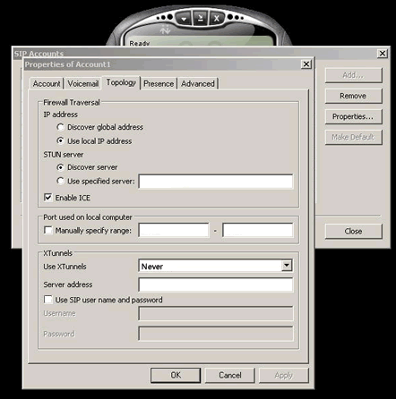 You'll need to enter these settings on the Topology tab if you want to use the Discover Server feature