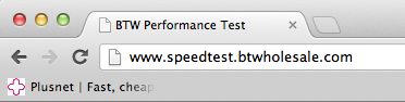 Speed tester Address