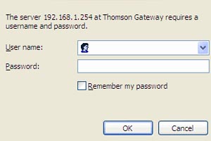 Your router's home page indicates that you're logged in.