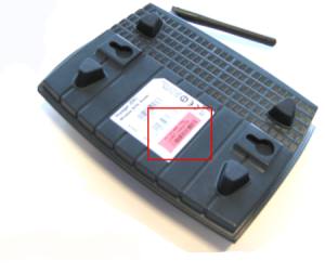 voyager 2091 security key - located on the base of the unit