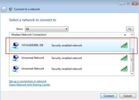 select a wireless network