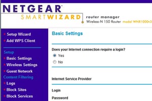 Your router's home page indicates that you're logged in.