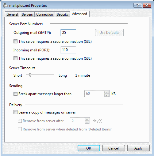 The Advanced Tab
