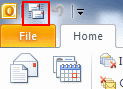 Click the Send/Receive button (it's at the top left side of the Outlook 2010 window as shown in the image below) and your email will be downloaded to your Inbox. 