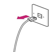 Remove the existing telephone cable from your wall socket.