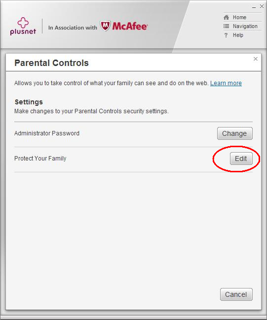 Parental Controls protect your family link