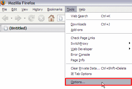 Tools - Options