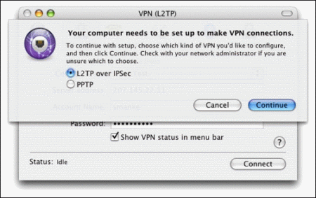 Internet Connect VPN Setup