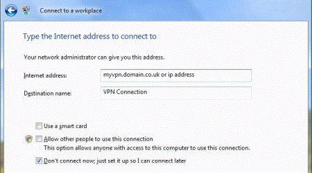Connect to a workplace settings