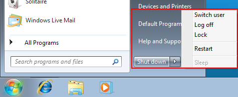 Shutdown Options