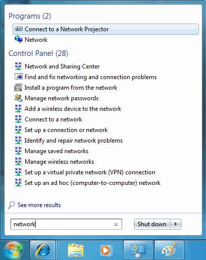 Start Menu searching